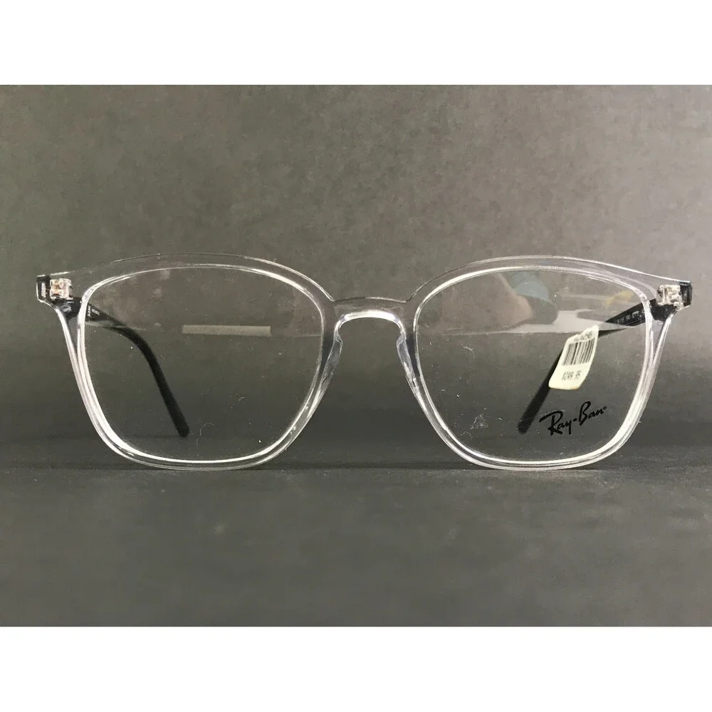 Ray-Ban Eyeglasses Frames RB7185 5943 Polished Crystal Black Full Rim 52-18-145